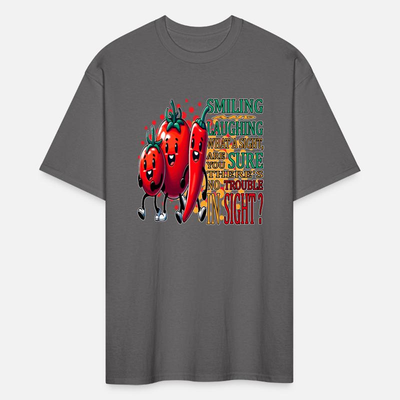 Smiling and Laughing, Joyful Produce Parade