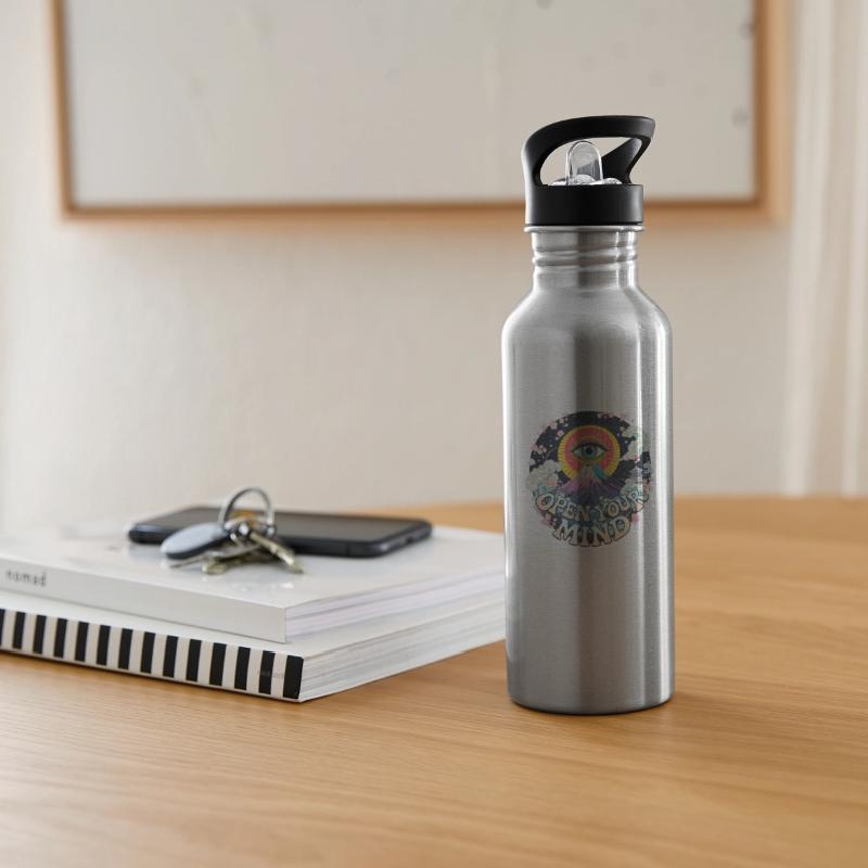 Surreal Eye and Mountain Psychedelic Design