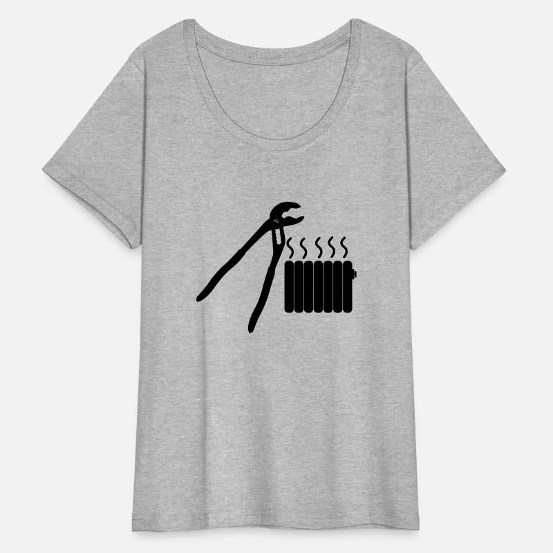 Tools heating mechanic logo pipe wrench and centra