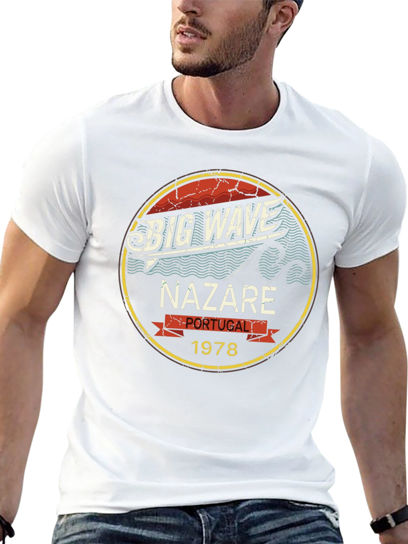Big Wave Nazaré Portugal 1978 T-Shirt