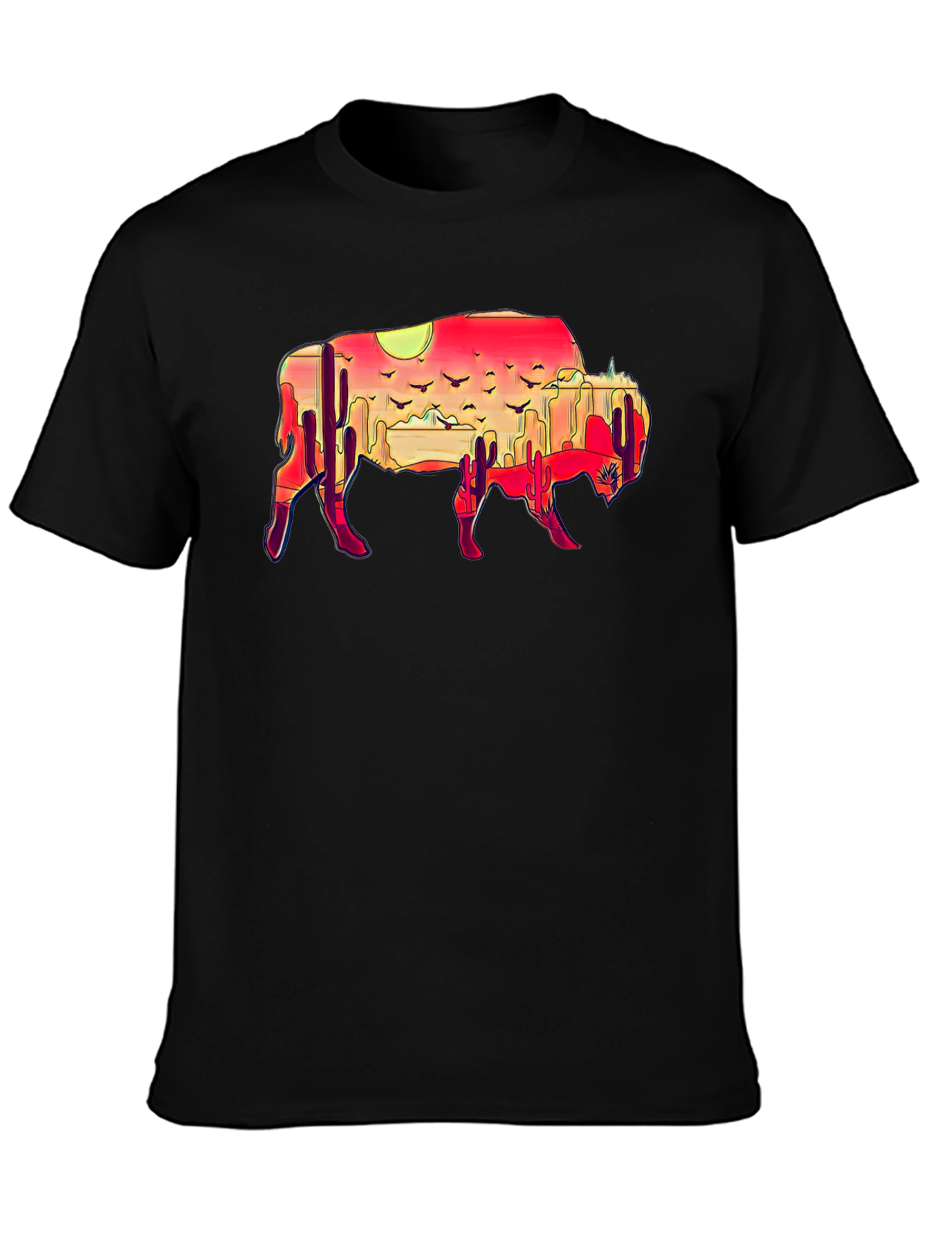 Buffalo Desert Sunset Graphic Tee