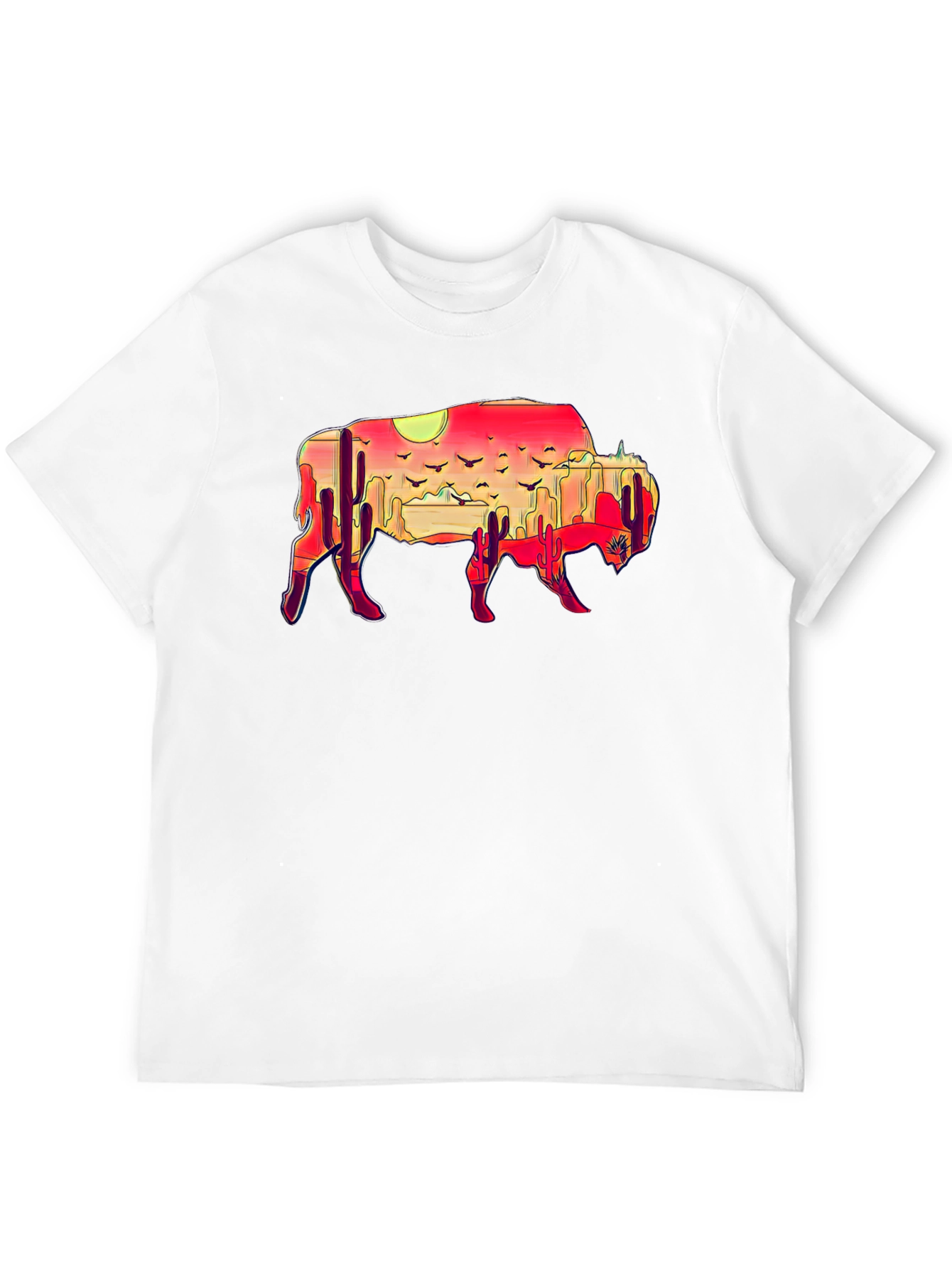 Buffalo Desert Sunset Graphic Tee