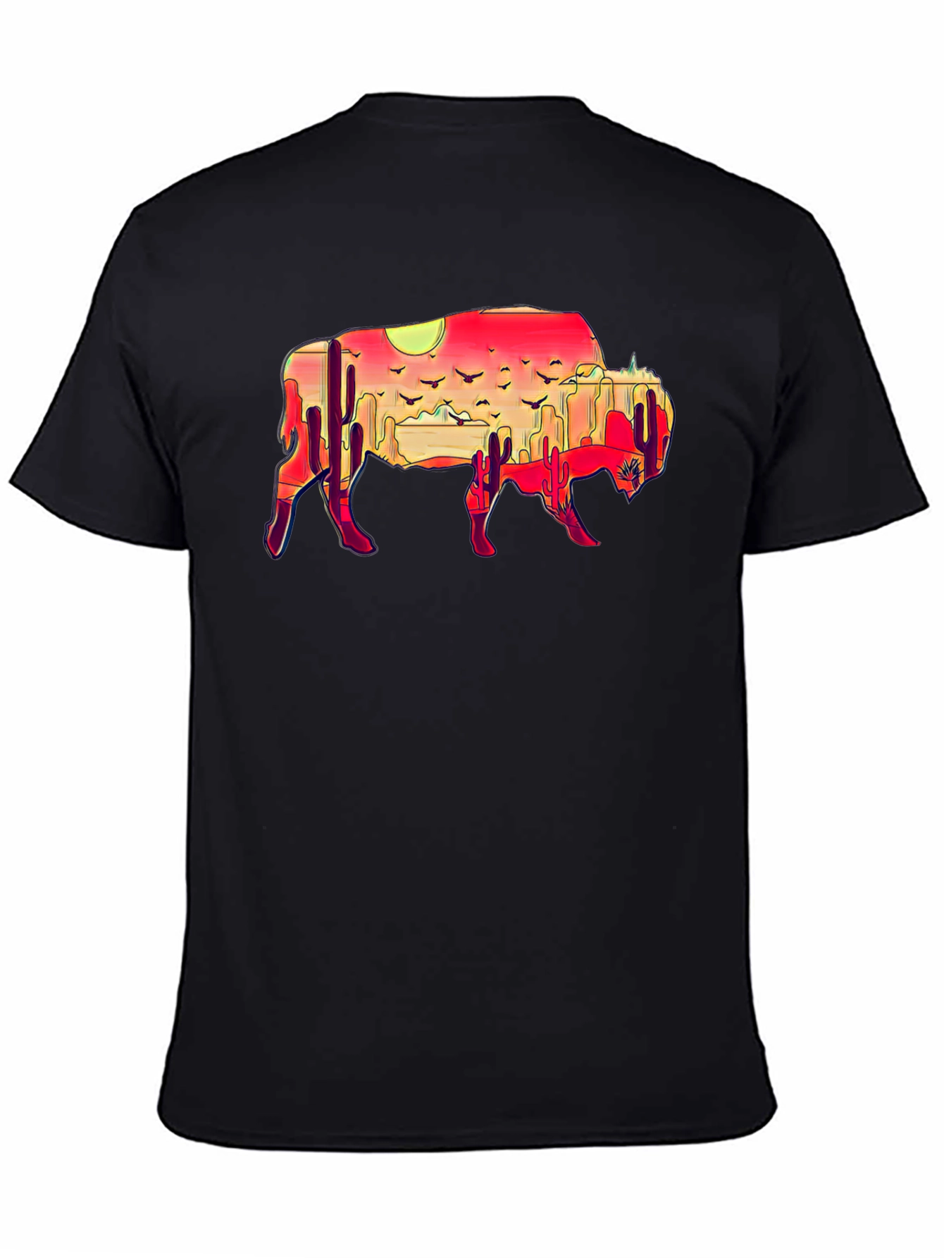 Buffalo Desert Sunset Graphic Tee