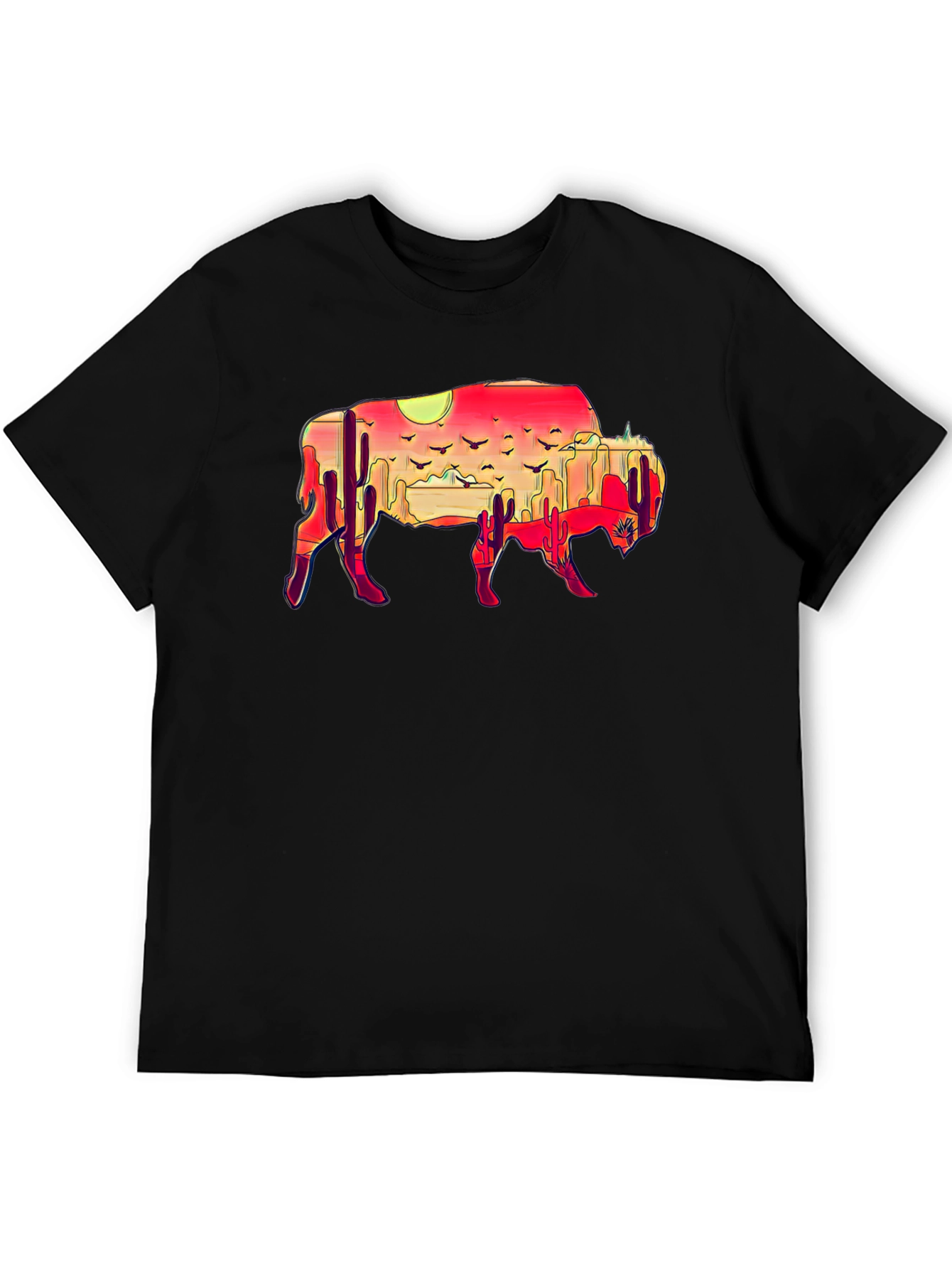 Buffalo Desert Sunset Graphic Tee