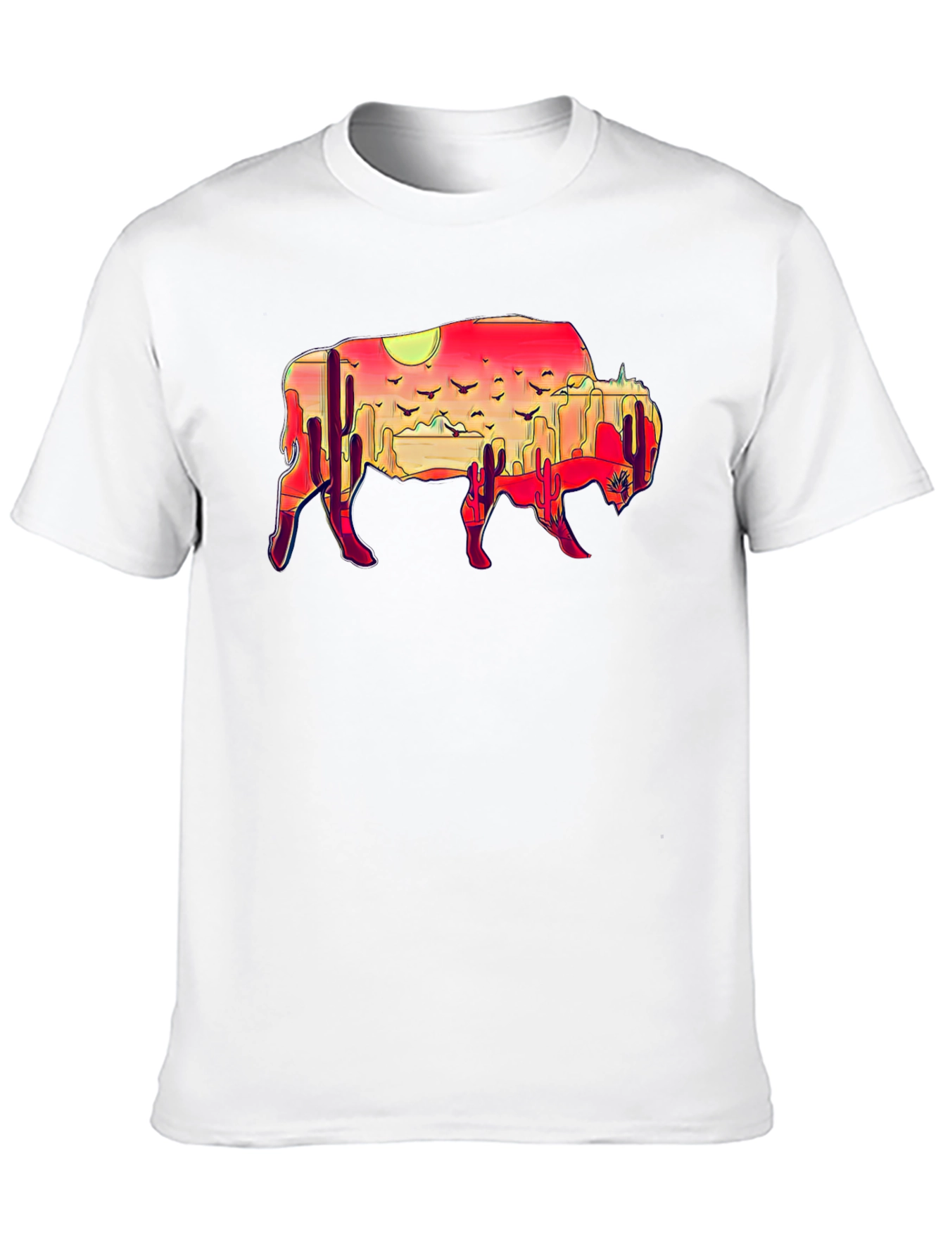 Buffalo Desert Sunset Graphic Tee