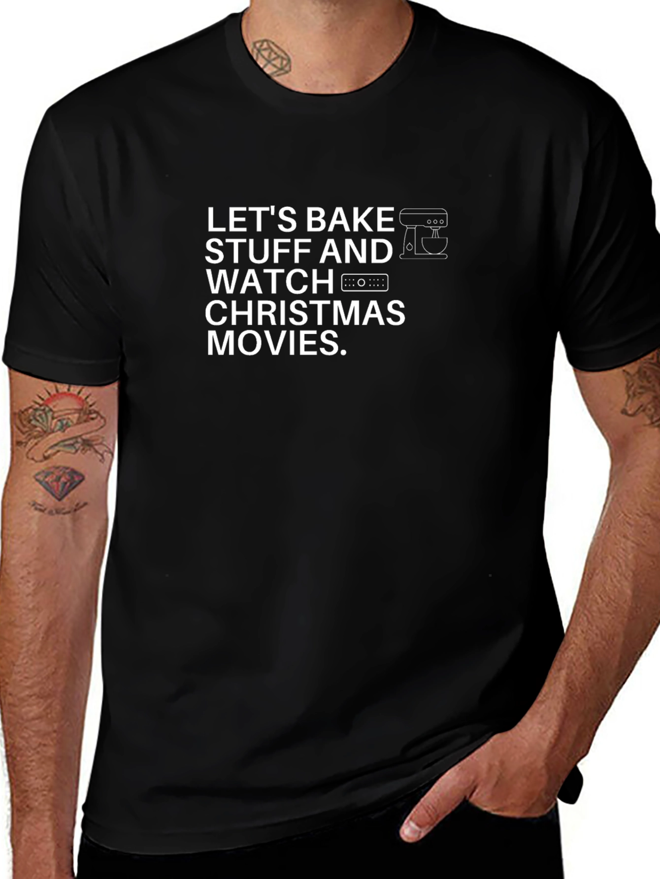 Bake Stuff & Watch Christmas Movies T-Shirt