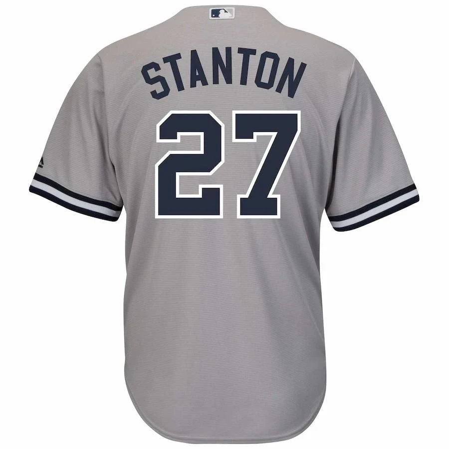 Giancarlo Stanton New York Yankees Big And Tall Alternate Cool Base Player Jersey - Gray