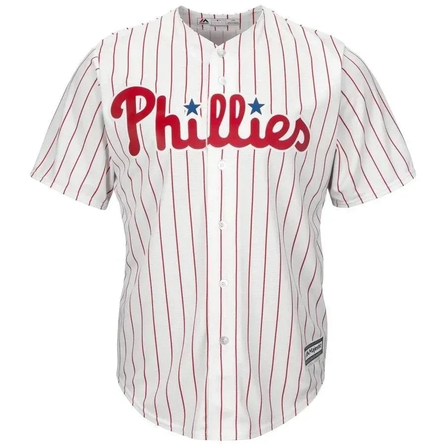 Rhys Hoskins Philadelphia Phillies Home Official Cool Base Player Jersey - White