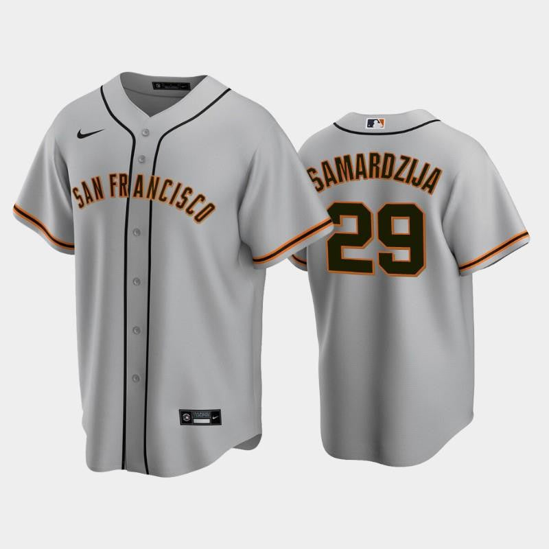 San Francisco Giants 29 Jeff Samardzija Gray Road Jersey Jersey