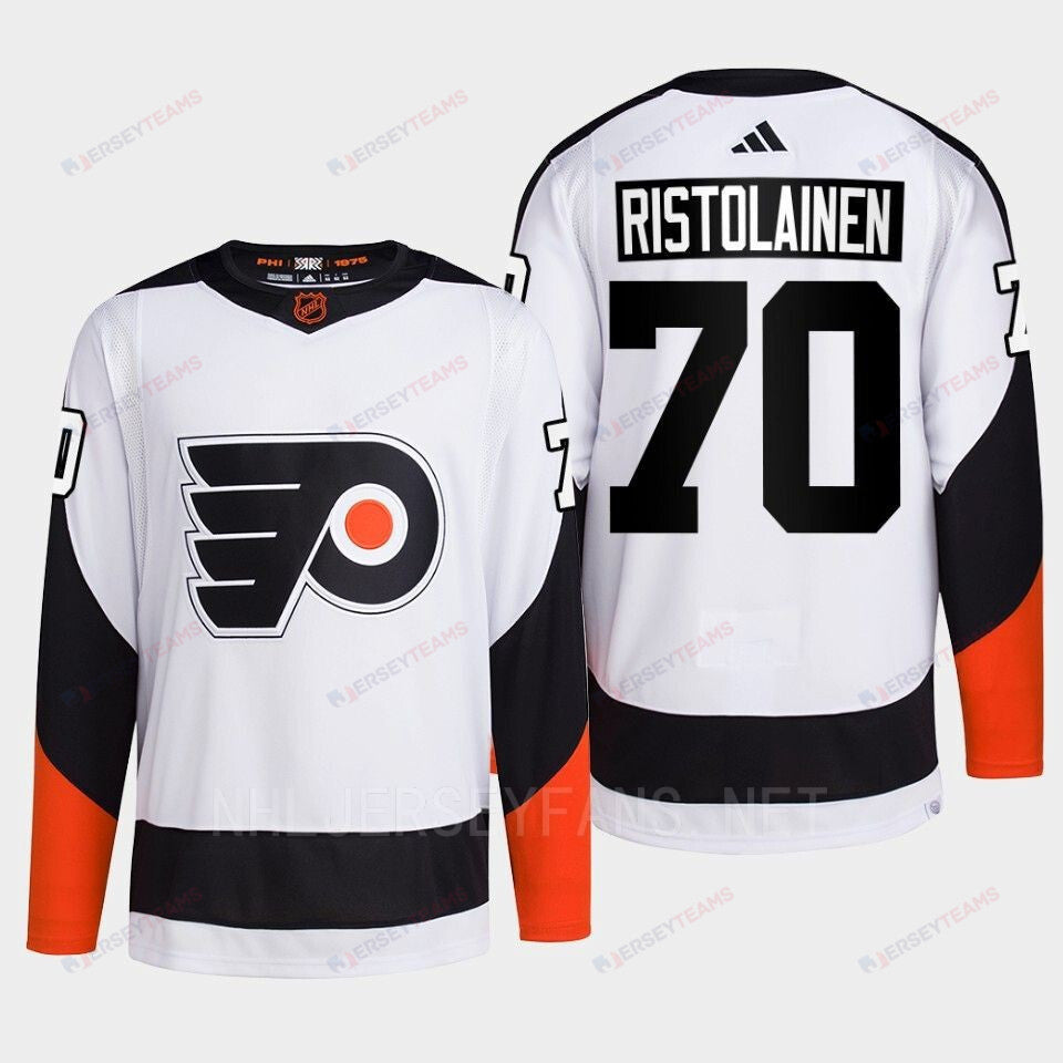 Philadelphia Flyers 2022 Reverse Retro 2.0 Rasmus Ristolainen 70 White Primegreen Jersey Men's