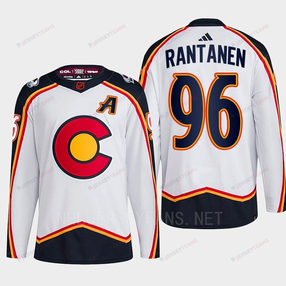 Mikko Rantanen 96 Reverse Retro 2.0 2022 Colorado Avalanche White Jersey Primegreen