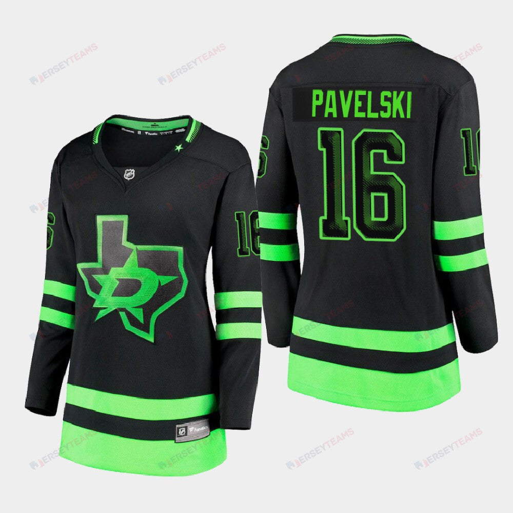 Women's Dallas Stars Joe Pavelski 16 Alternate Blackout Premier Breakaway Black Jersey