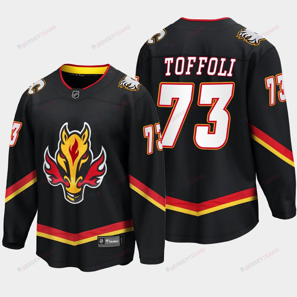 Calgary Flames Tyler Toffoli 73 Alternate Black Jersey Breakaway Player