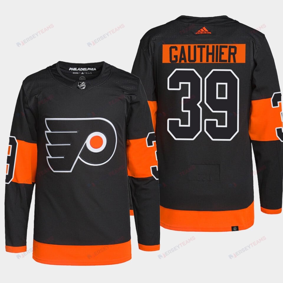 Cutter Gauthier 39 Philadelphia Flyers Black Jersey Primegreen Alternate