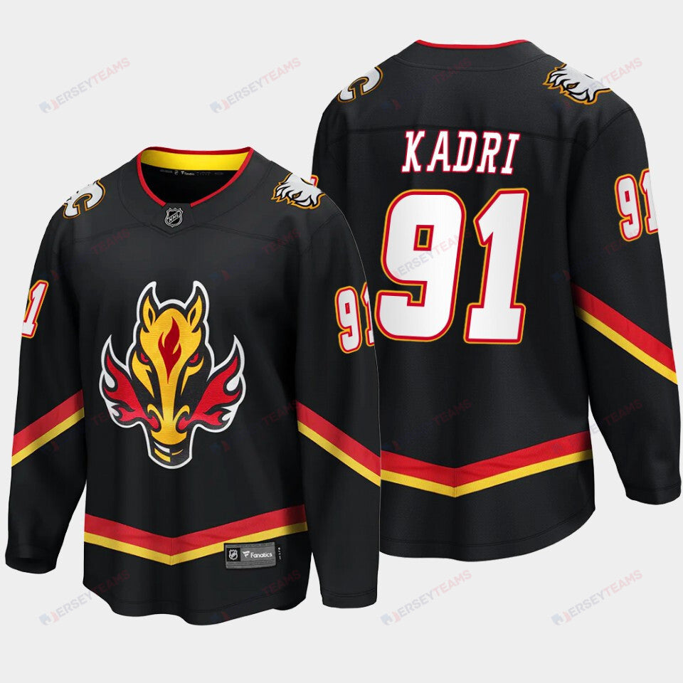 Calgary Flames Nazem Kadri 91 Alternate Red Jersey Breakaway Player