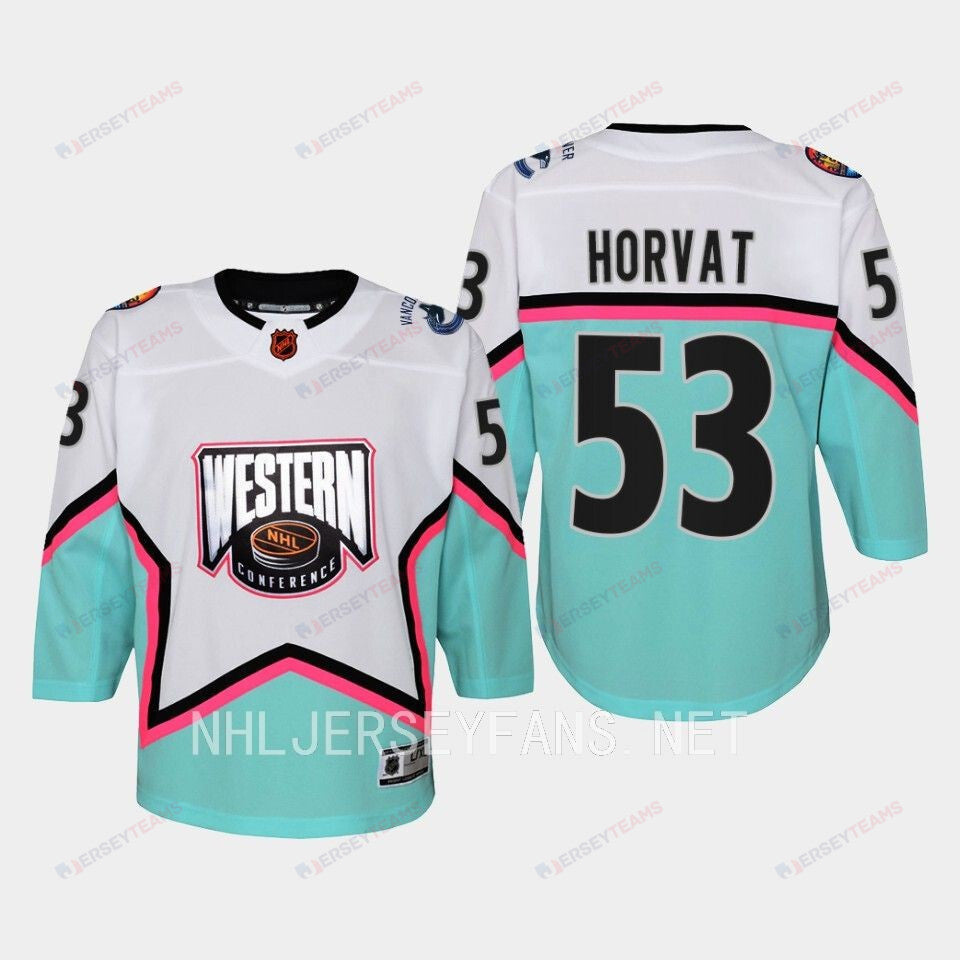 Bo Horvat 53 Vancouver Canucks 2023 All-Star Game Jersey White Equipment