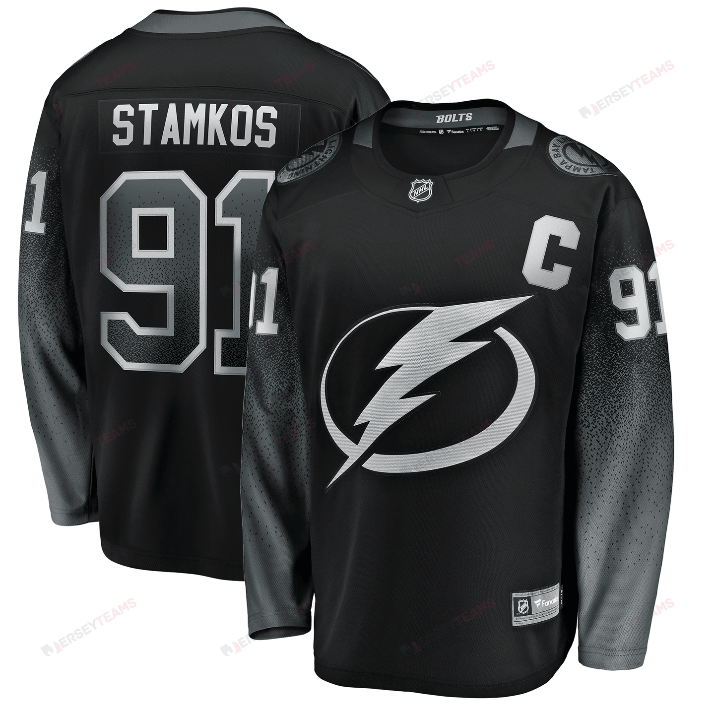 Steven Stamkos Tampa Bay Lightning Alternate Breakaway Player Jersey - Black Jersey