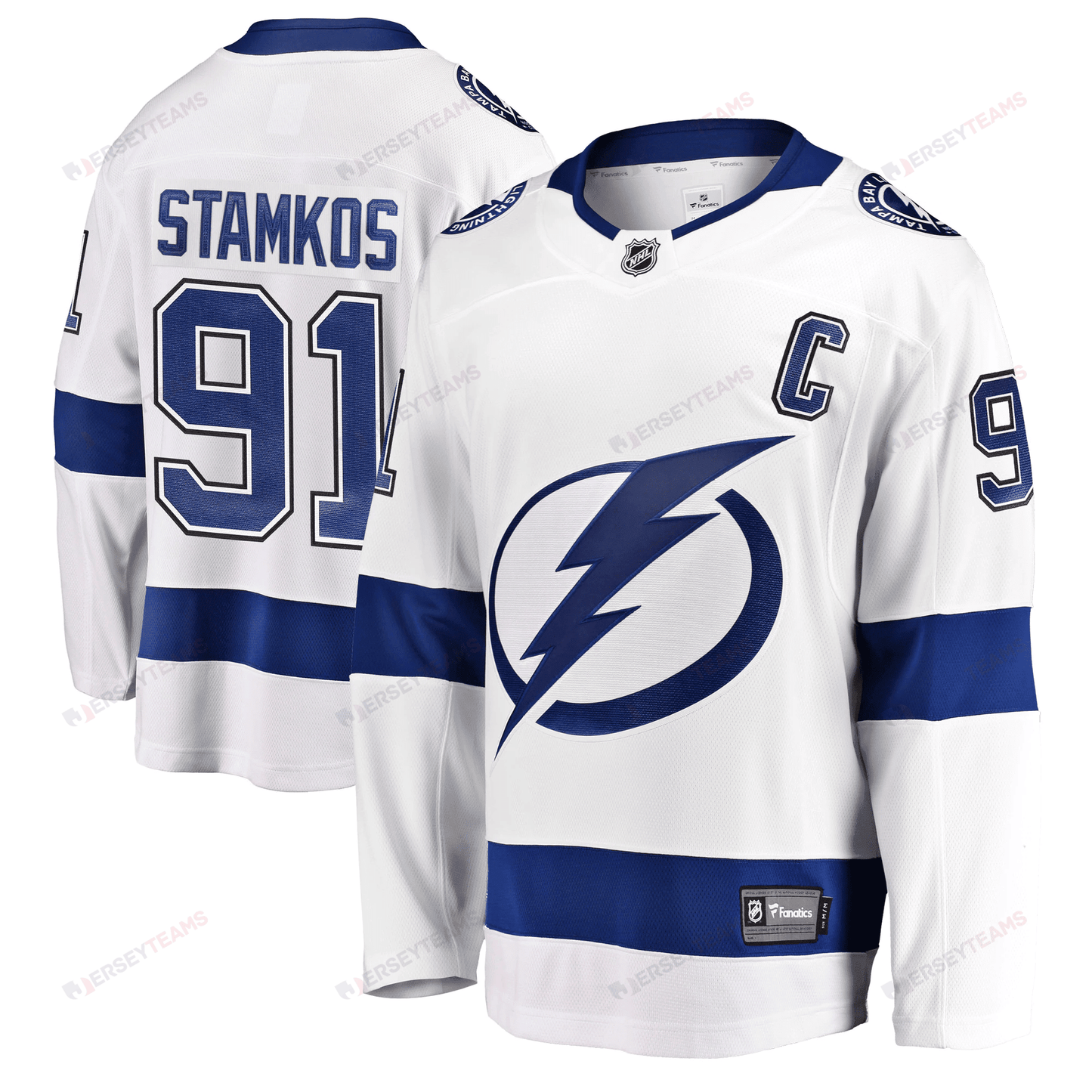 Men's Steven Stamkos White Tampa Bay Lightning Breakaway Player Jersey Jersey