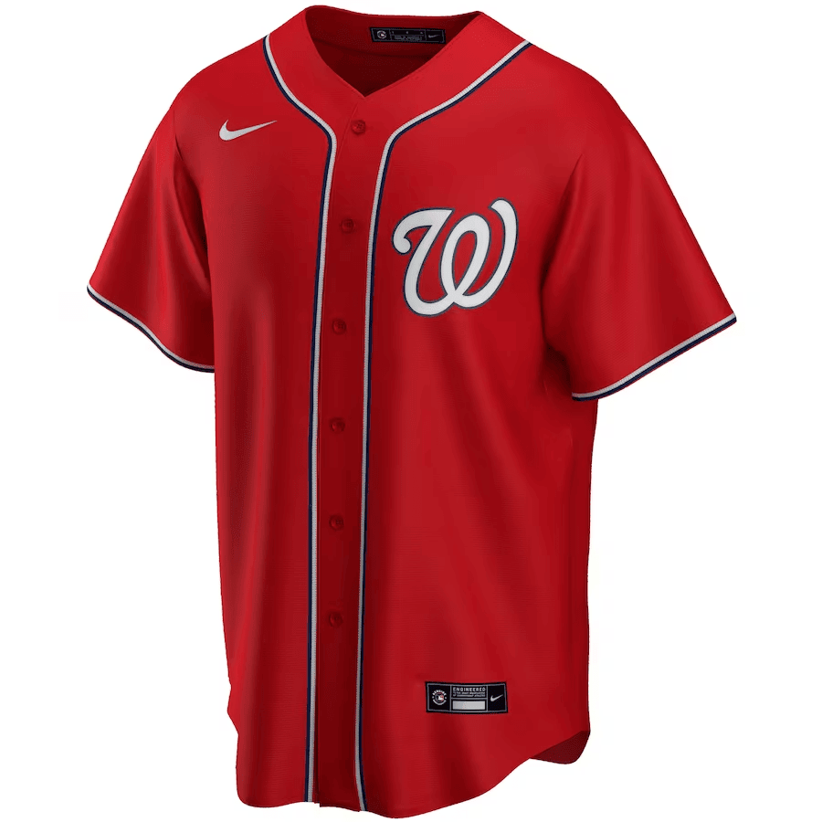 Carter Kieboom 8 Washington Nationals Alternate Men Jersey - Red