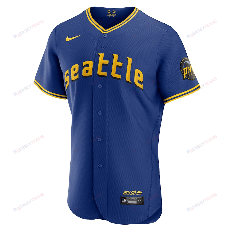 Men's Seattle Mariners Royal 2023 City Connect Elite Jersey