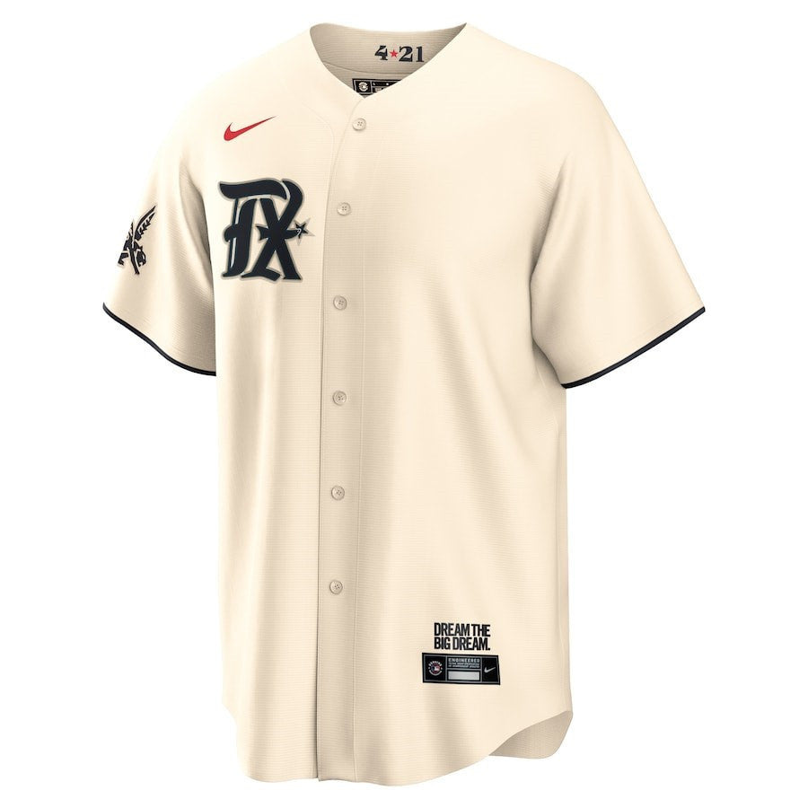 Corey Seager 5 Texas Rangers 2023 City Connect Player Jersey - Cream