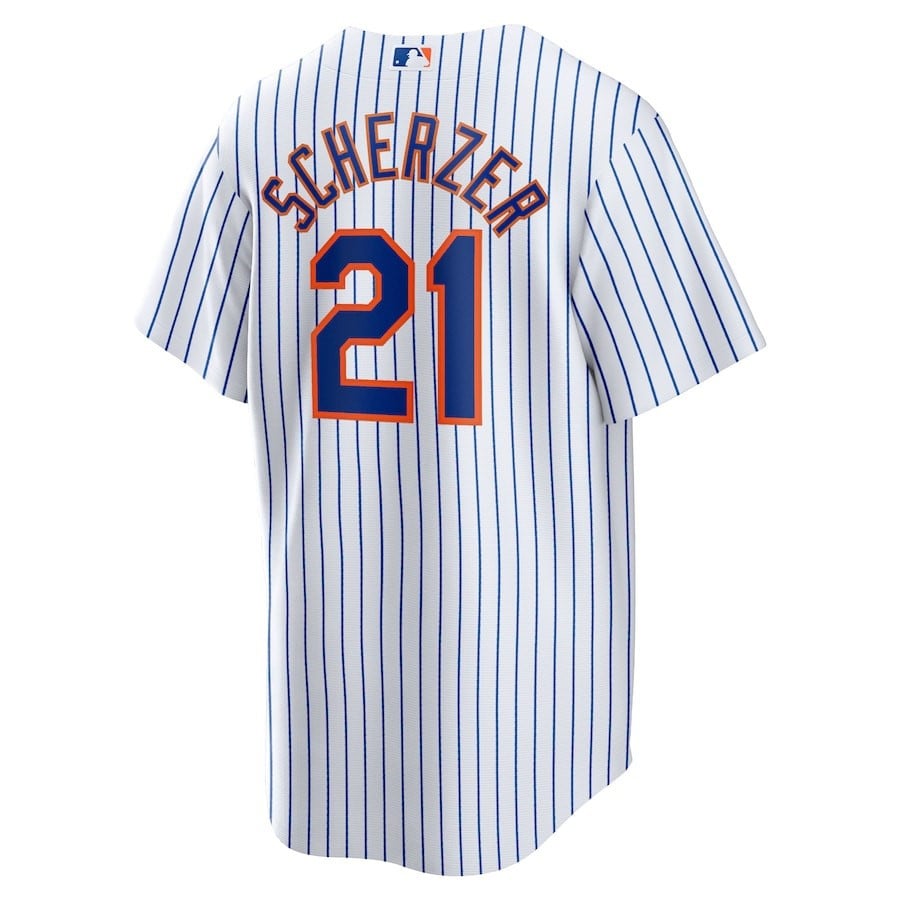 Max Scherzer 21 New York Mets Home Player Jersey - White