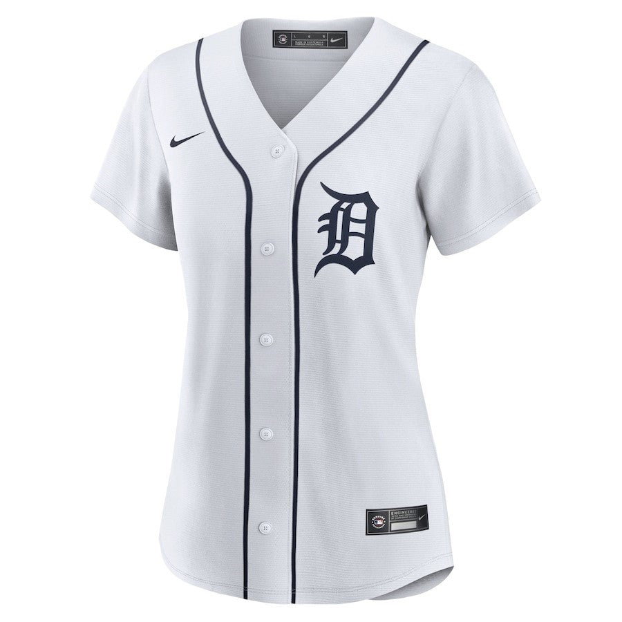 Detroit Tigers Women's Home Blank Jersey - White