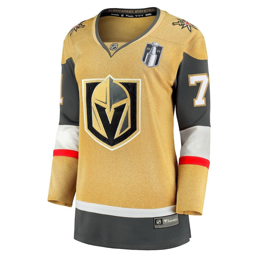 William Karlsson 71 Vegas Golden Knights Women's 2023 Stanley Cup Final Home Breakaway Player Jersey - Gold