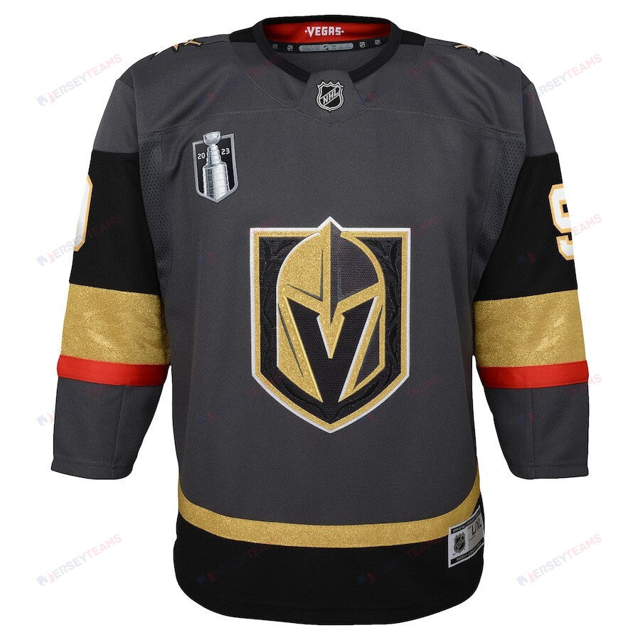 Jack Eichel 9 Vegas Golden Knights Youth 2023 Stanley Cup Final Alternate Jersey - Black