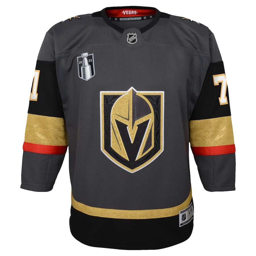 William Karlsson 71 Vegas Golden Knights Youth 2023 Stanley Cup Final Alternate Jersey - Black