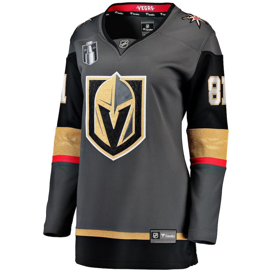 Jonathan Marchessault 81 Vegas Golden Knights Women's 2023 Stanley Cup Champions Alternate Breakaway Jersey - Black