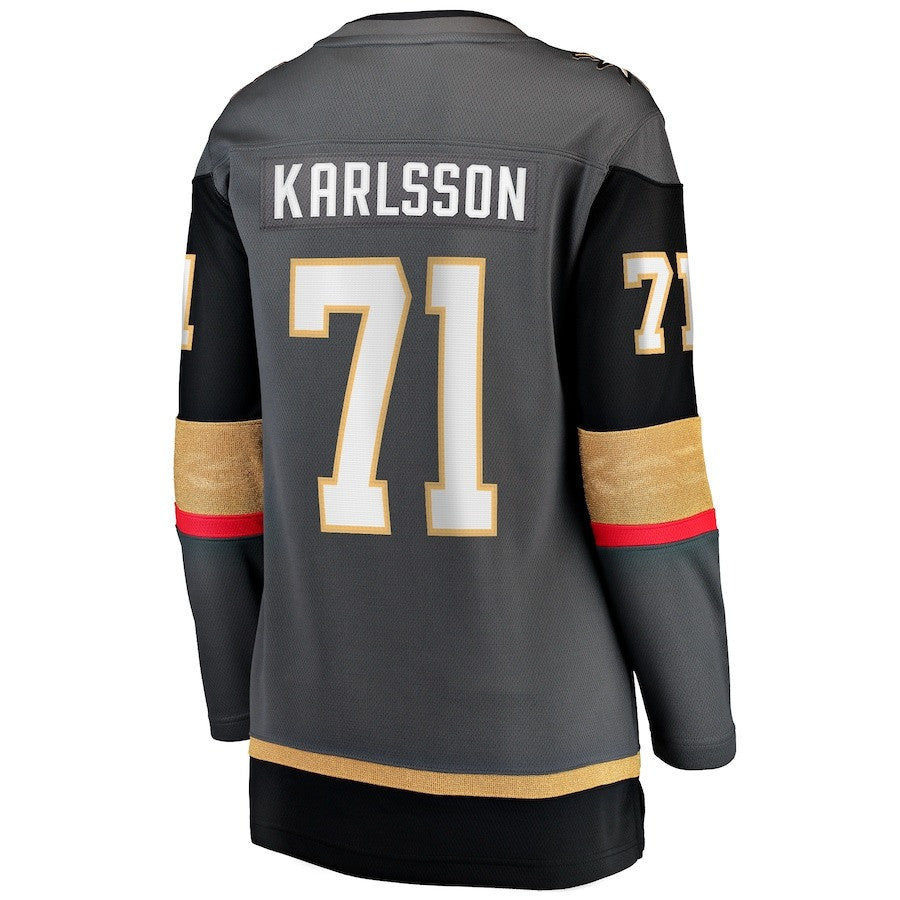 William Karlsson 71 Vegas Golden Knights Women's 2023 Stanley Cup Champions Alternate Breakaway Jersey - Black