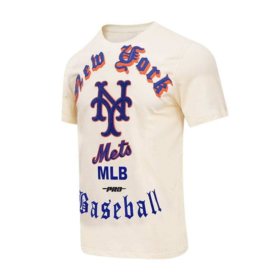 New York Mets Pro Basketball T-Shirt - Cream