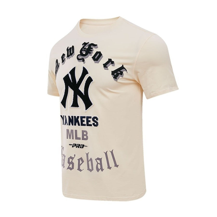 New York Yankees Pro Basketball T-Shirt - Cream
