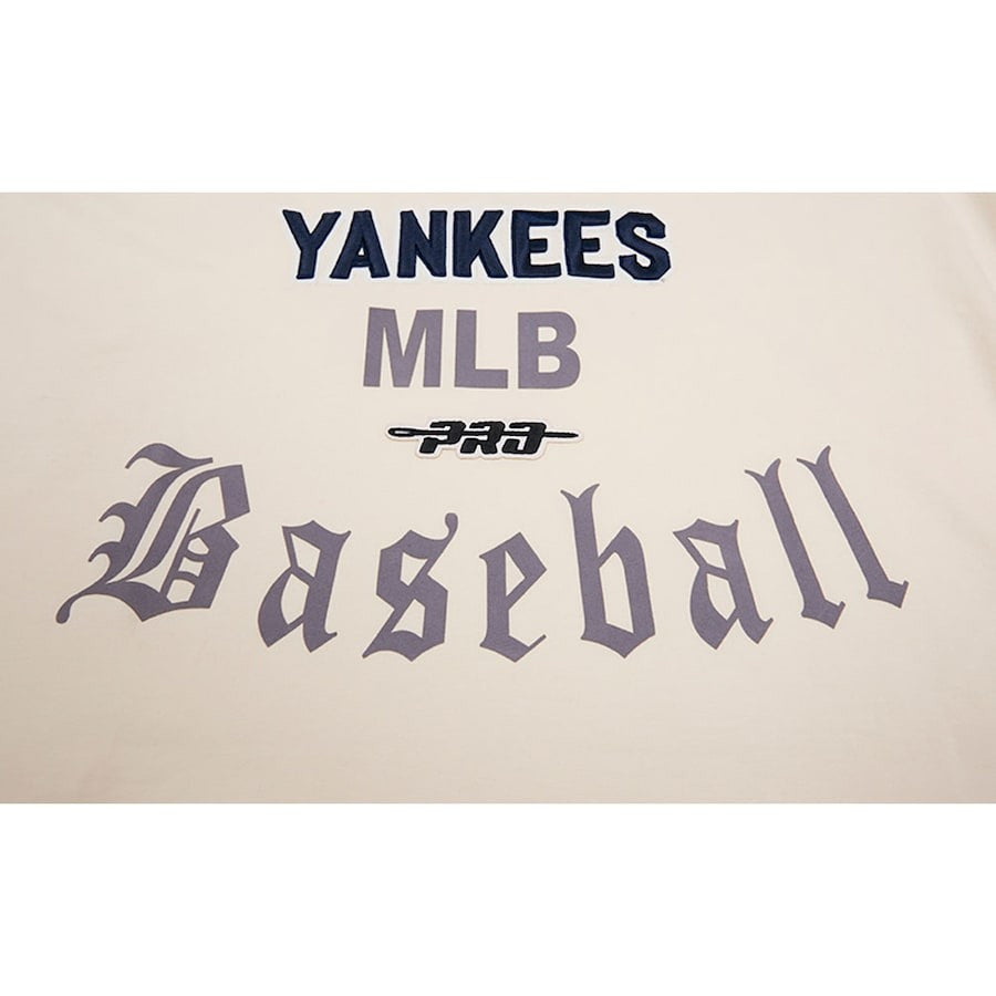 New York Yankees Pro Basketball T-Shirt - Cream