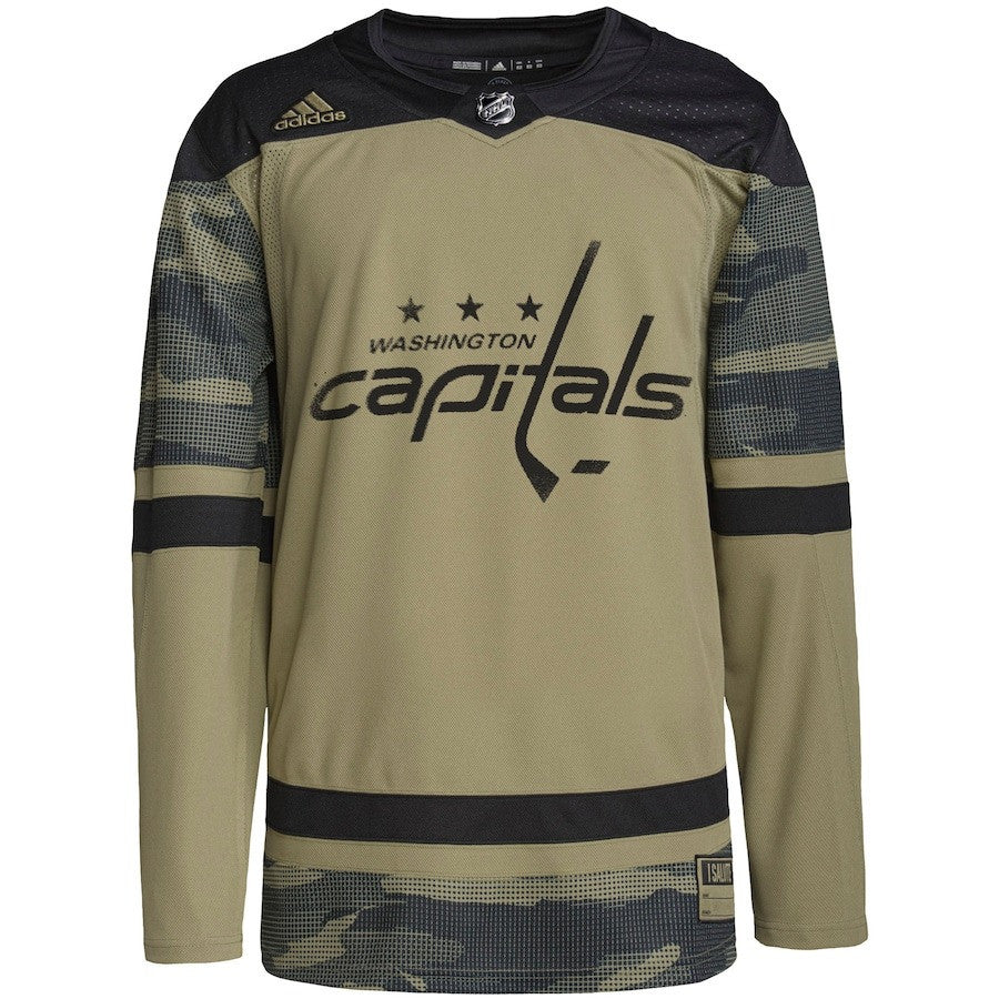 Washington Capitals Military Appreciation Team Custom Practice Jersey - Camo