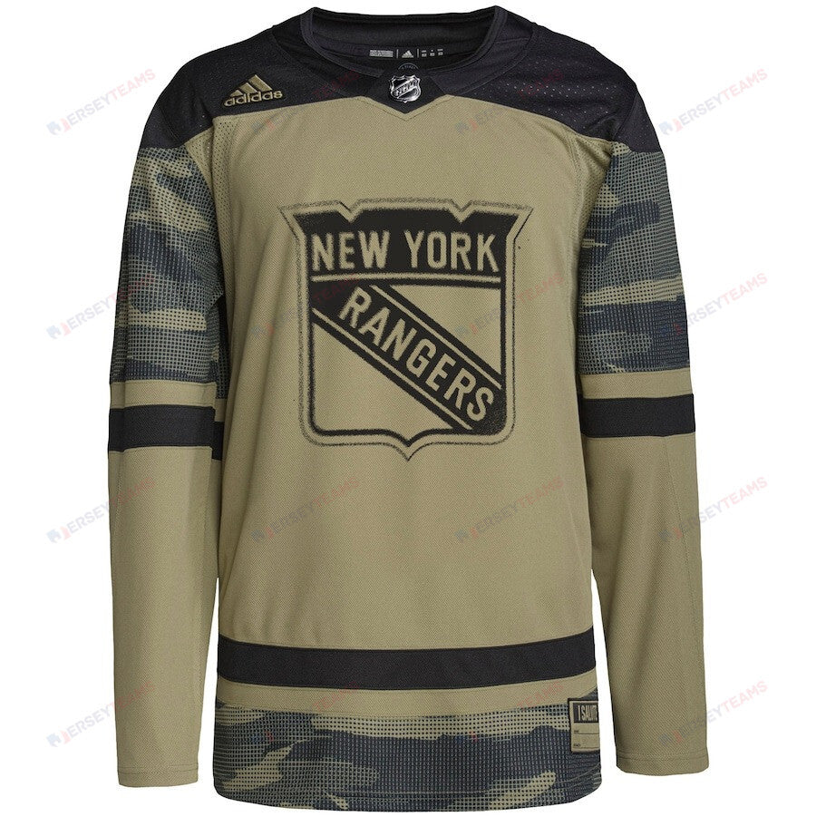 New York Rangers Military Appreciation Team Practice Men Jersey - Camo