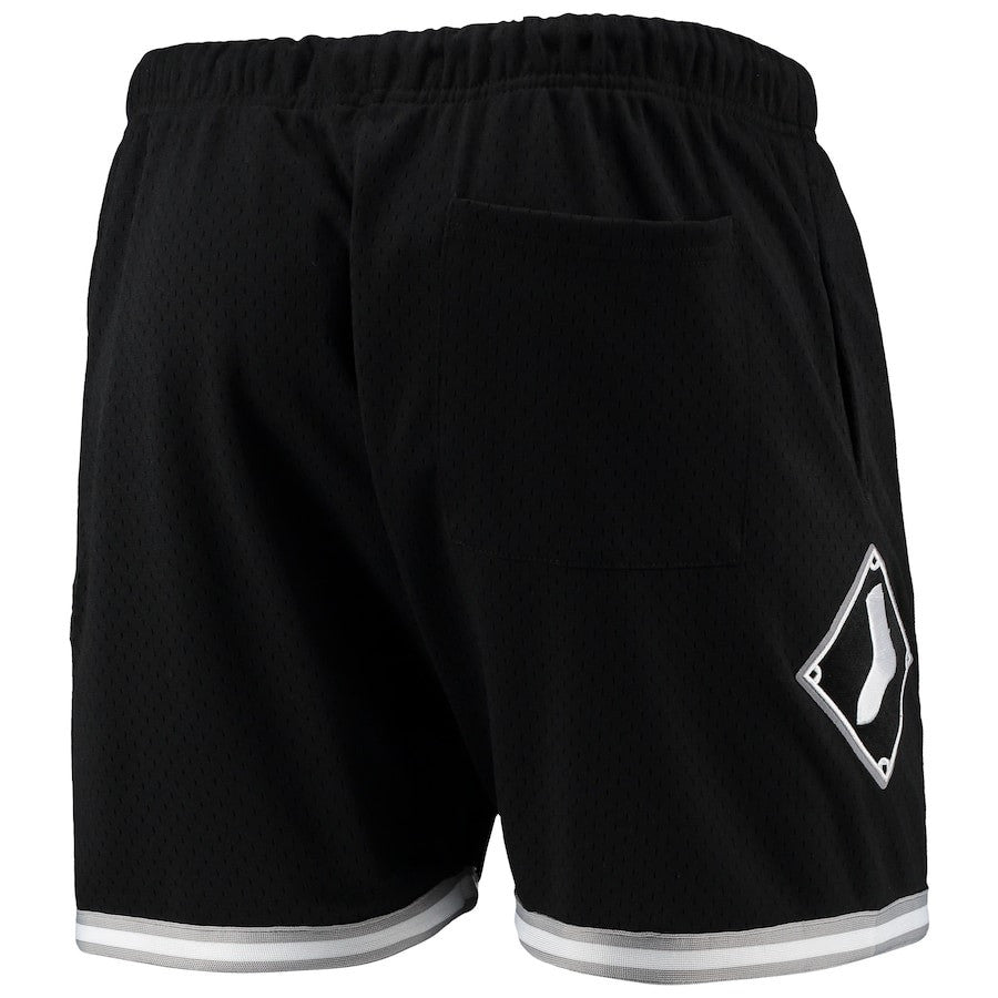 Chicago White Sox Team Standard Logo Mesh Shorts - Black