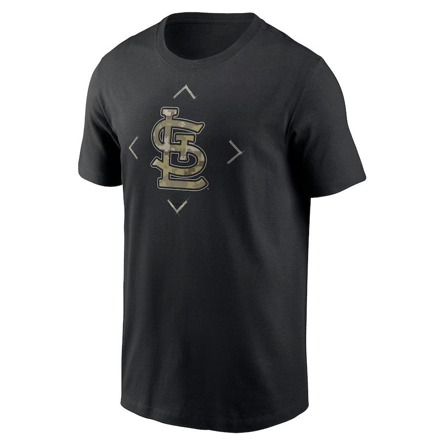 St. Louis Cardinals Camo Logo T-Shirt - Black