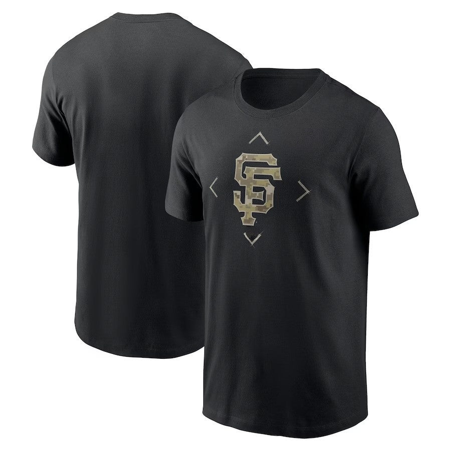 San Francisco Giants Camo Logo T-Shirt - Black