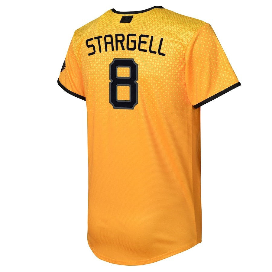 Willie Stargell 8 Pittsburgh Pirates 2023 City Connect Youth Jersey - Gold