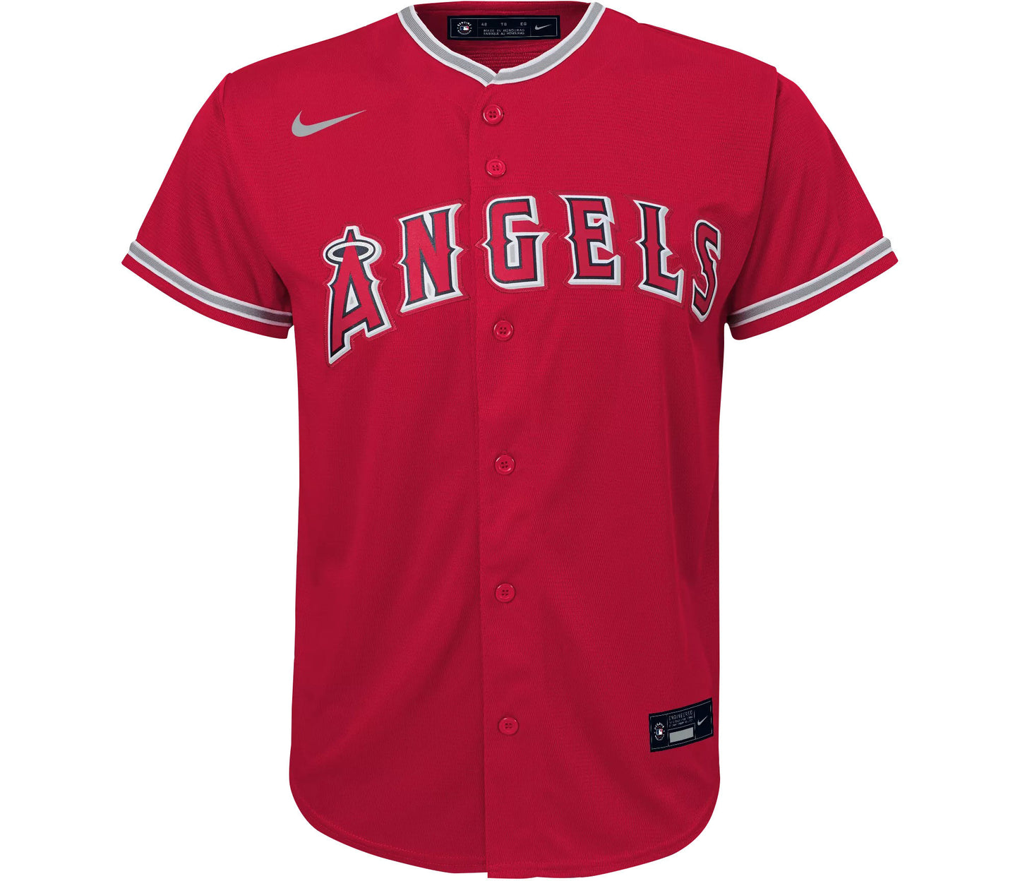 Shohei Ohtani 17 Los Angeles Angels Signed Map 2023 Alternate Player YOUTH Jersey - Red