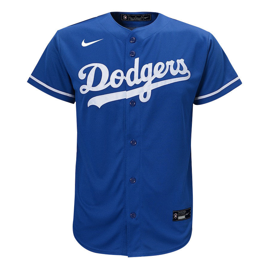 Freddie Freeman 5 Los Angeles Dodgers Signed Home Run 2023 Alternate Player YOUTH Jersey - Royal