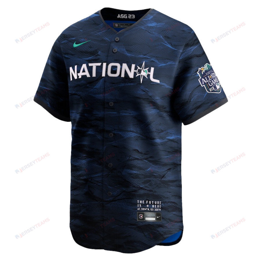Juan Soto 22 San Diego Padres Signed Hit 2023 All-Star Game Limited Player Men Jersey - Royal