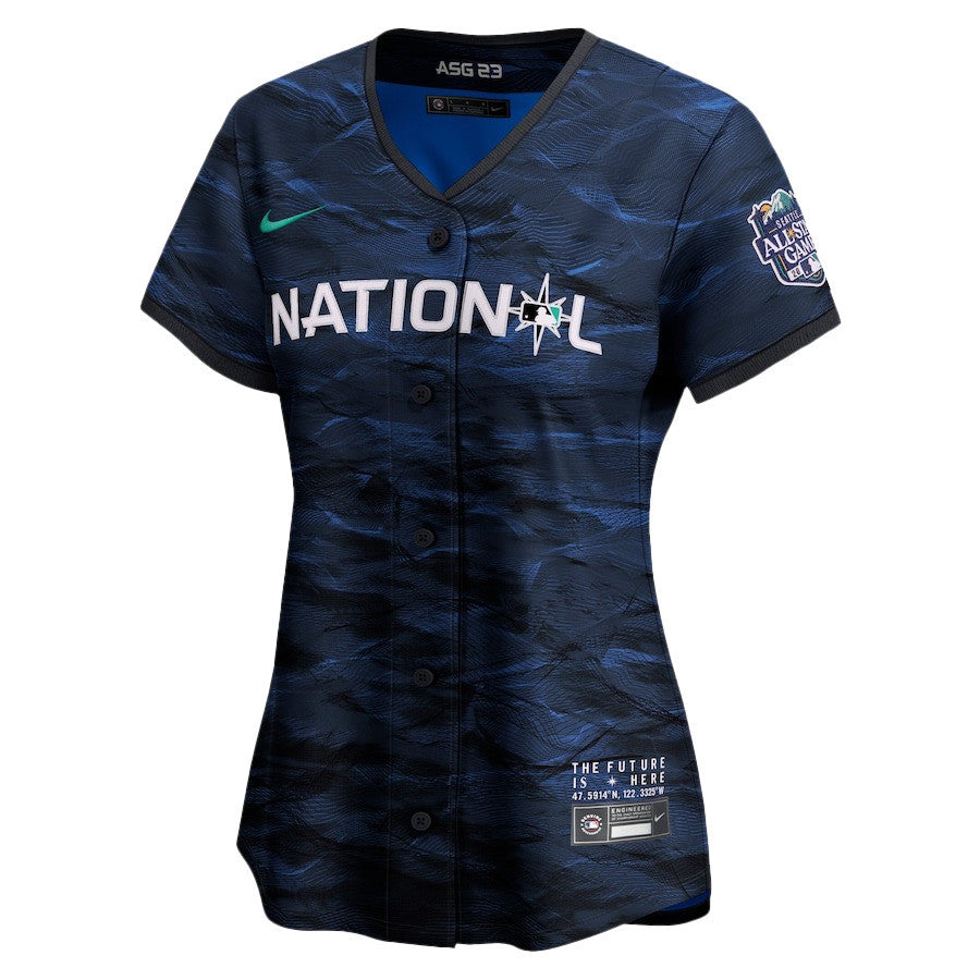 Juan Soto 22 San Diego Padres Signed Hit 2023 All-Star Game Limited Player Women Jersey - Royal