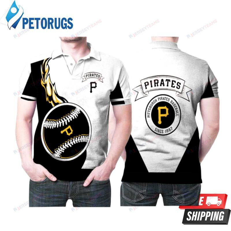 Pittsburgh Pirates Baseball Team Logo Baseball Printed Polo Shirt