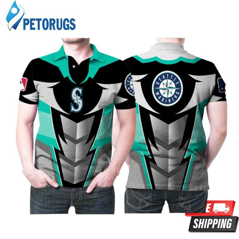 Seattle Mariners Baseball Team Logo Baseball Lovers Printed Polo Shirt