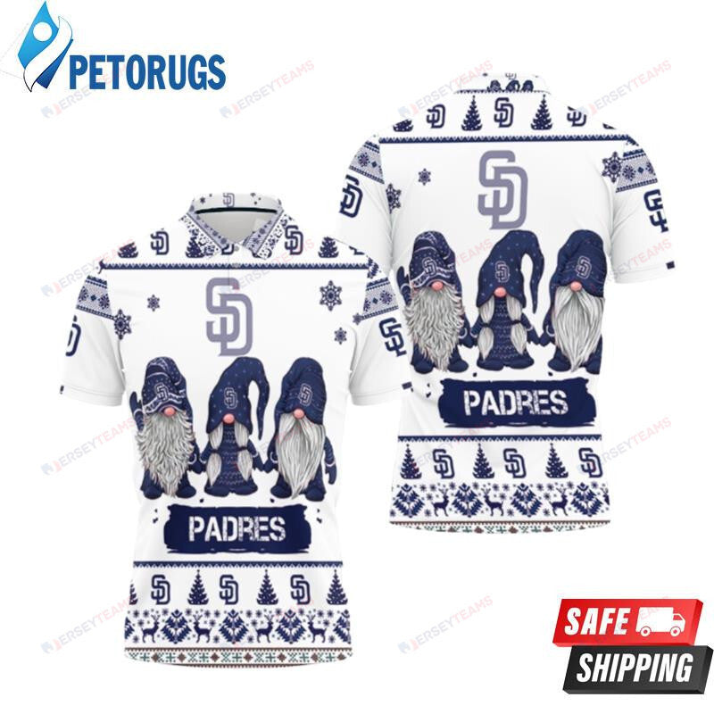 Christmas Gnomes San Diego Padres Ugly Sweat Printed Polo Shirt