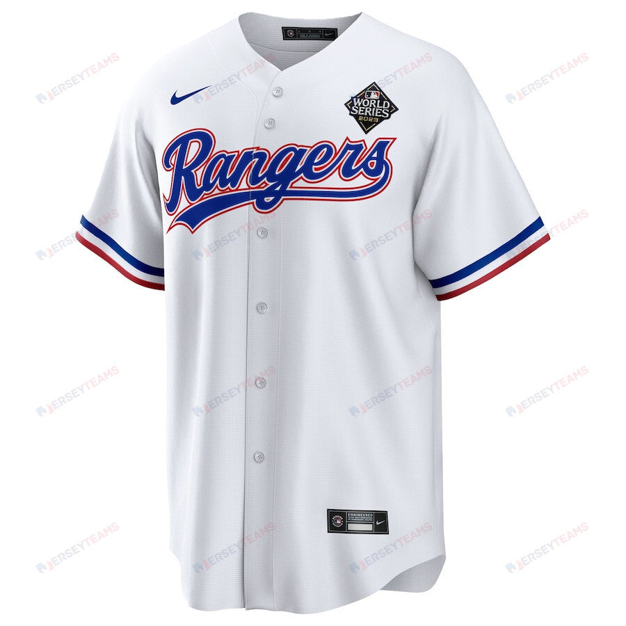 Max Scherzer 31 Texas Rangers 2023 World Series Men Jersey - White