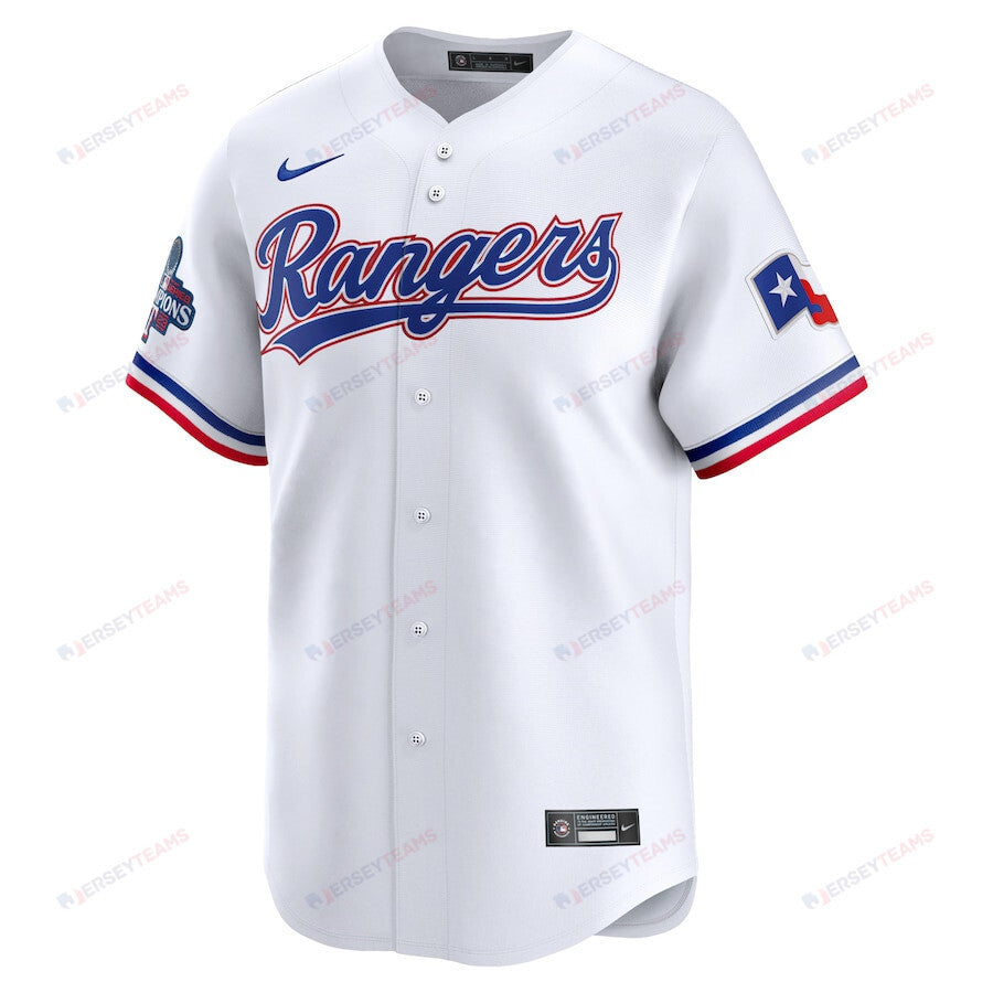 Adolis García 53 Texas Rangers Home 2023 World Series Champions Limited Men Jersey - White